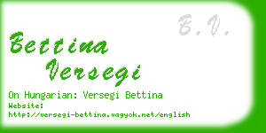 bettina versegi business card